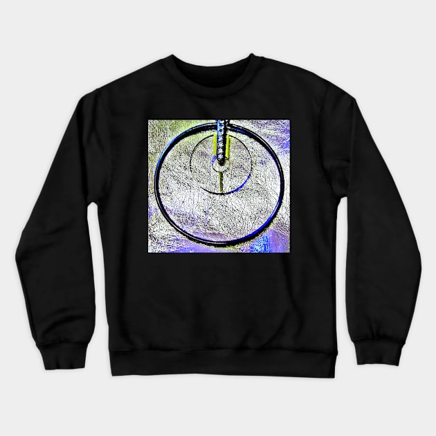 ART DECO GEOMETRIC PENDANT DESIGN , GOLD , SCI FI SPACE, FUTURISTIC Crewneck Sweatshirt by jacquline8689